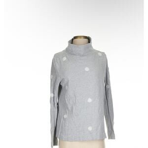 Loft‎ Gray Turtleneck Polka Dots L (2755)